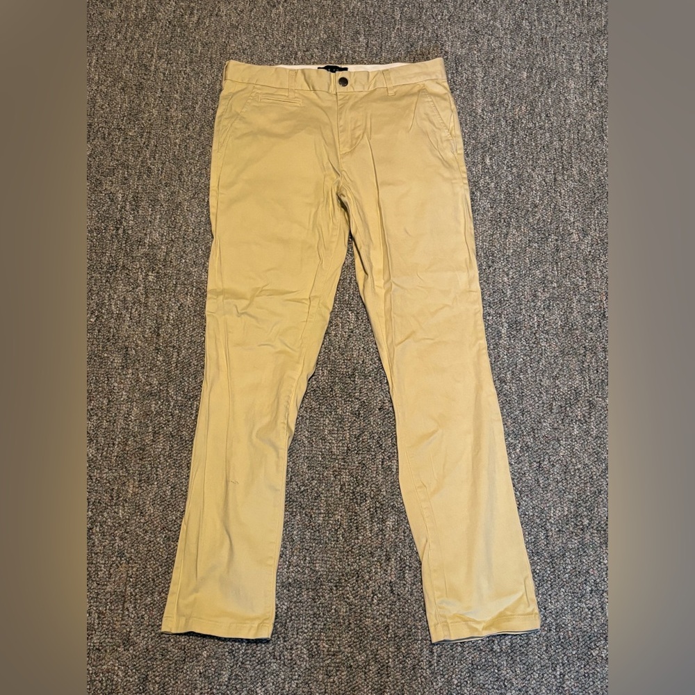 Used Five Four Khaki Pants Cream Size 31 Straight